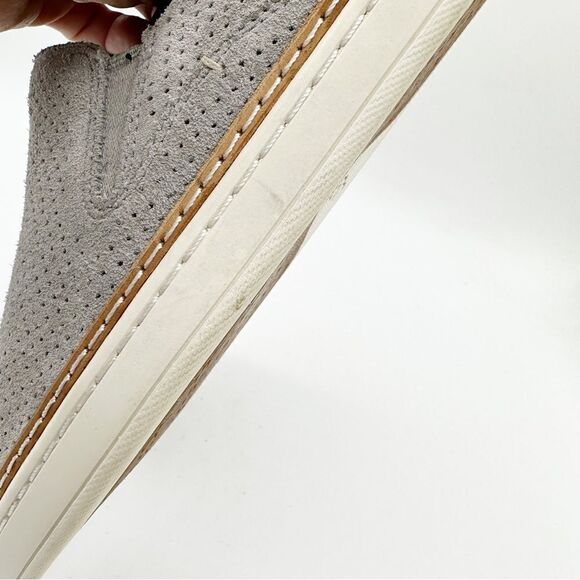 Ugg Adley Perforated Suede Slip On Low-Top Sneaker Gray Sz 7 - Picture 12 of 15